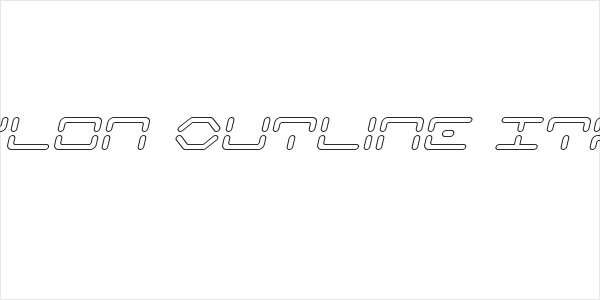 Kaylon Outline Italic Logo