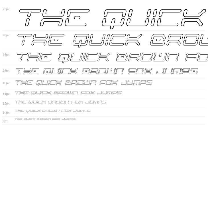 Kaylon Outline Italic Waterfall