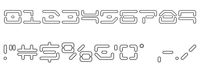 Kaylon Outline Font OTHER CHARS