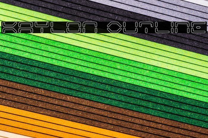 Kaylon Outline Font examples