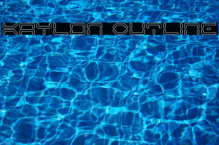 Kaylon Outline Font examples
