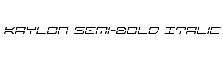 Kaylon Semi-Bold Italic  フリーフォントのダウンロード
