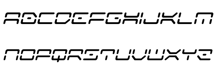 Kaylon Semi-Bold Italic Font LOWERCASE