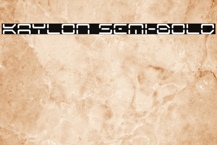 Kaylon Semi-Bold Font examples