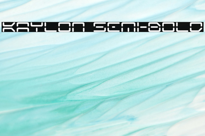 Kaylon Semi-Bold Font examples