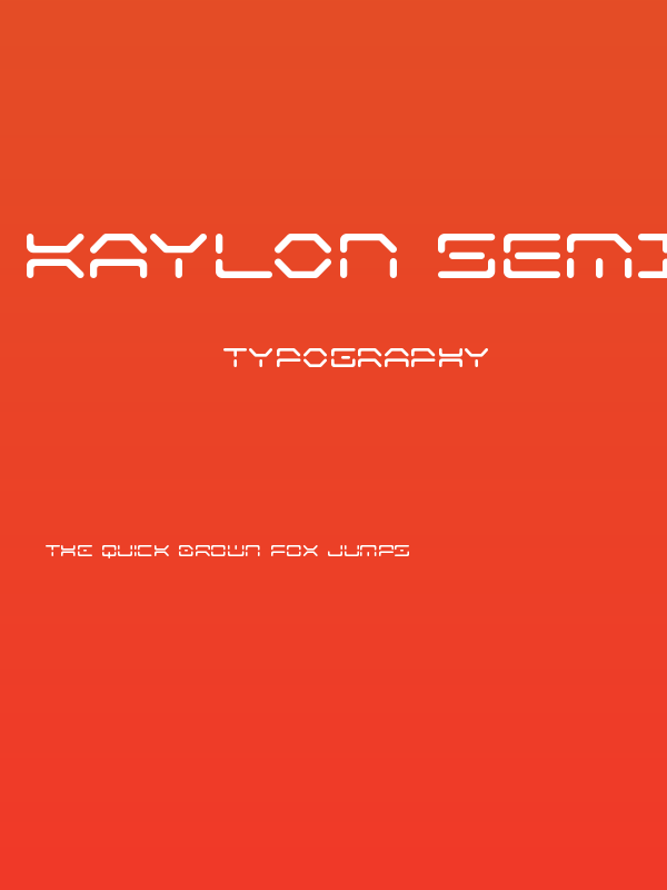Kaylon Semi-Bold Poster
