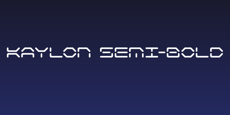 Kaylon Semi-Bold Social Header