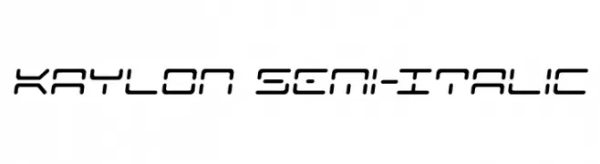 Kaylon Semi-Italic  Скачать бесплатные шрифты