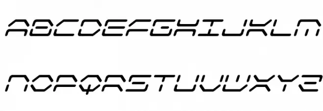 Kaylon Super-Italic フォント 大文字