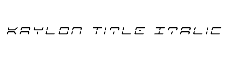 Kaylon Title Italic  Fuentes Gratis Descargar