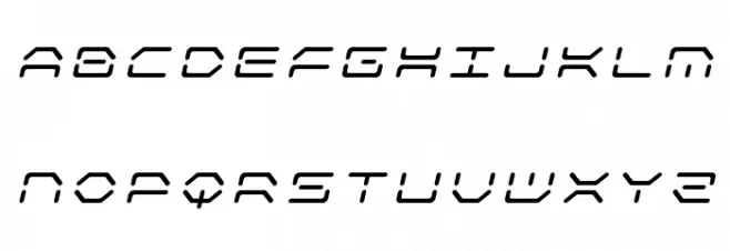 Kaylon Title Italic फ़ॉन्ट अपरकेस
