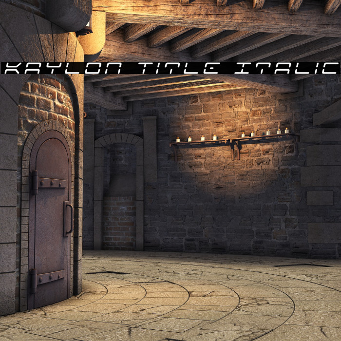 Kaylon Title Italic Example 1