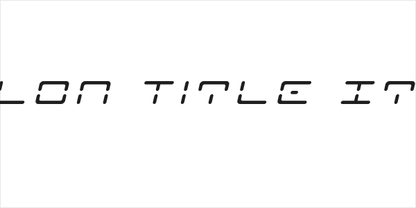 Kaylon Title Italic Logo