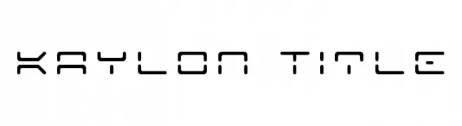 Kaylon Title  Free Fonts Download