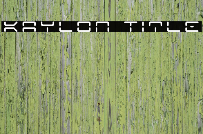 Kaylon Title Font examples