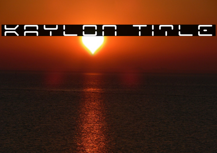 Kaylon Title Font examples