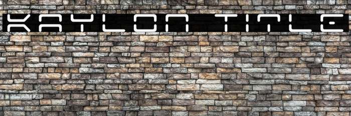 Kaylon Title Font examples