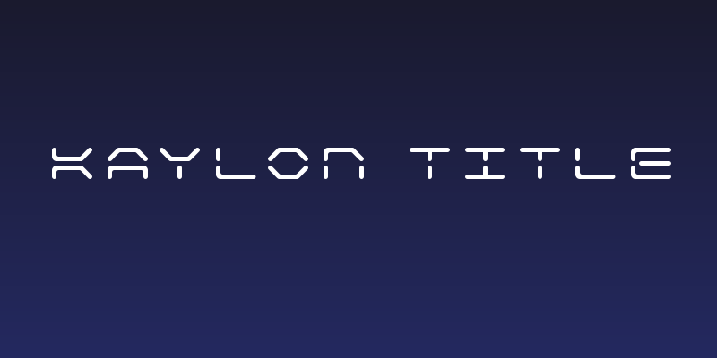 Kaylon Title Social Header
