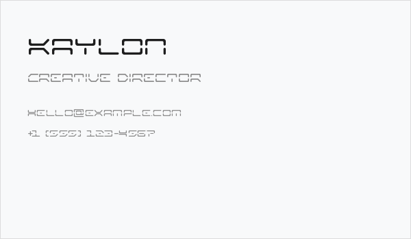 Kaylon Business Card
