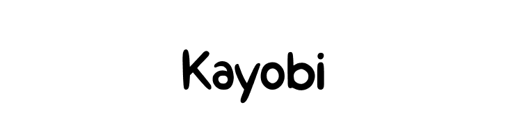 Kayobi  Frei Schriftart Herunterladen