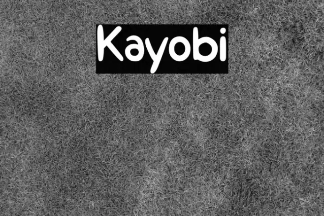 Kayobi Font examples