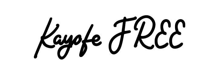 Kayofe FREE  Descarca Fonturi Gratis
