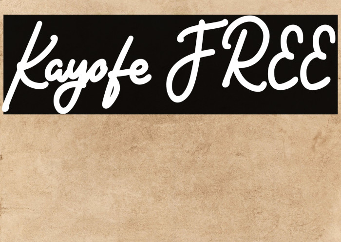 Kayofe FREE Example 2