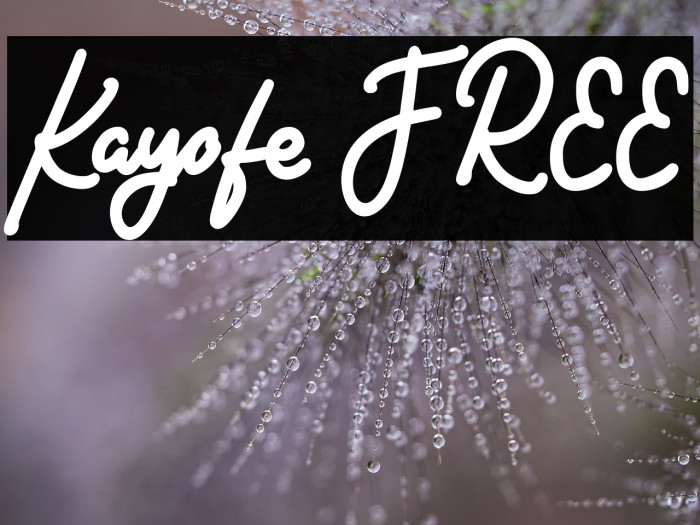 Kayofe FREE Example 3