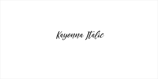 Kayonna Italic Logo