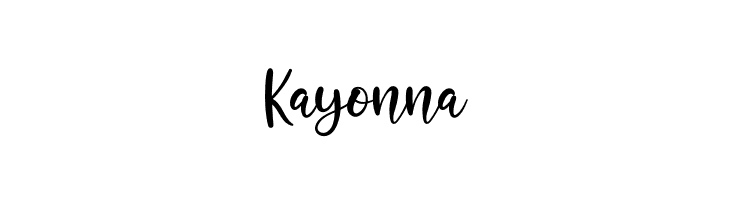 Kayonna  免费字体下载