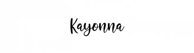 Kayonna  Frei Schriftart Herunterladen