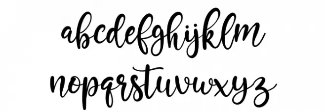 Kayonna 字体 小写