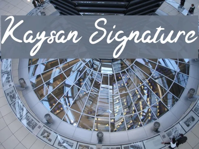 Kaysan Signature Example 1