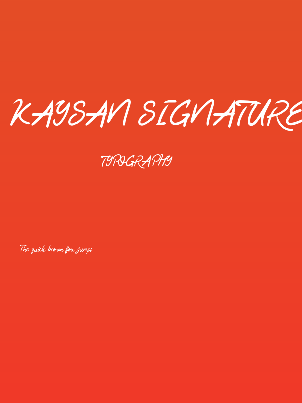 Kaysan Signature Poster