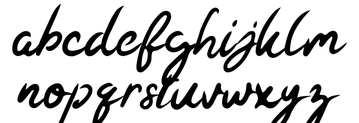 Kaysan Signature Font LOWERCASE