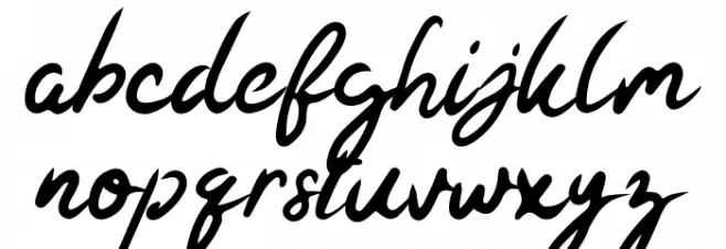 Kaysan Signature Caratteri MINUSCOLO