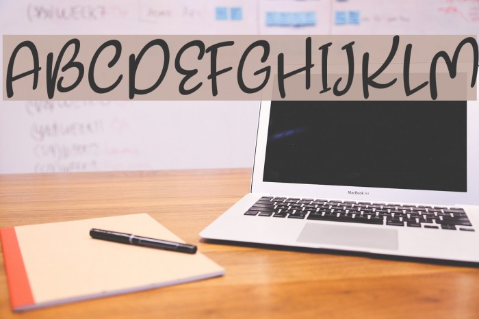 Kayskew October Eleven Schriftart examples