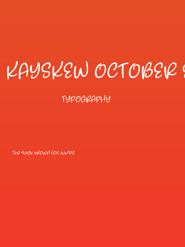 Kayskew October Eleven Poster