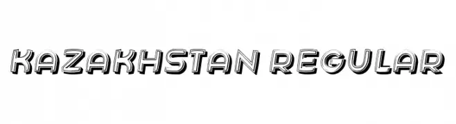 Kazakhstan Regular  Frei Schriftart Herunterladen
