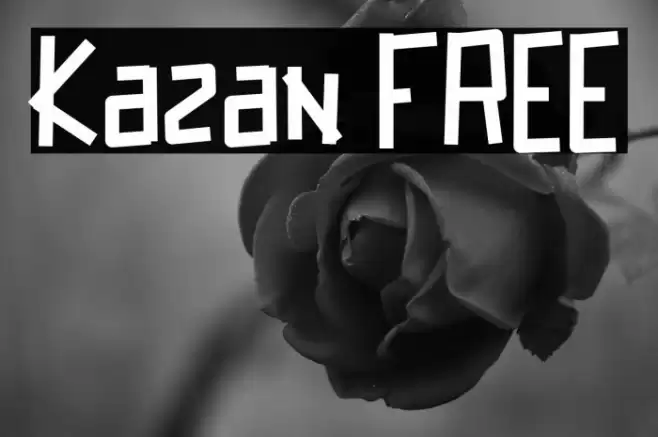 Kazan FREE Font examples