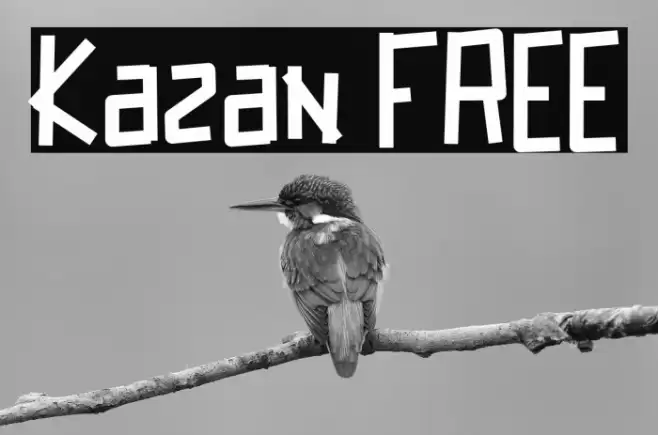 Kazan FREE Font examples