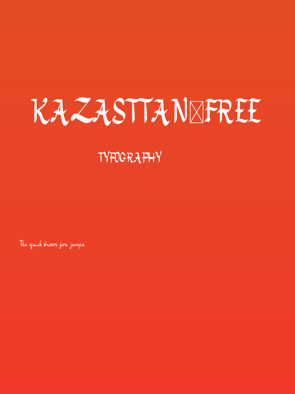 Kazasttan-Free Poster