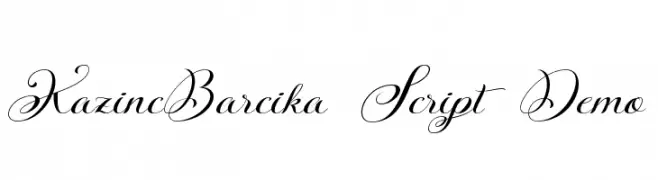 KazincBarcika Script Demo  Frei Schriftart Herunterladen