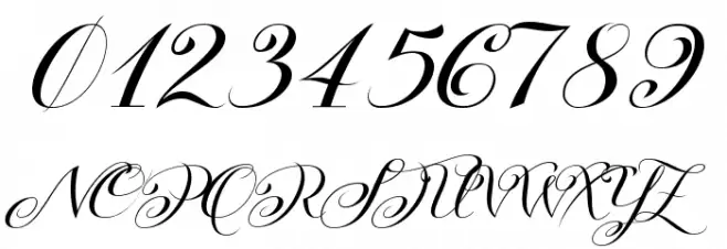 KazincBarcika Script Demo Font OTHER CHARS