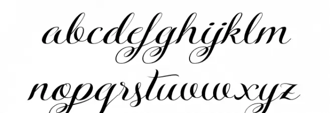 KazincBarcika Script Demo Font LOWERCASE