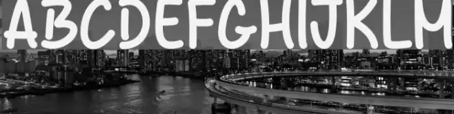 Kazincbarcika Font examples