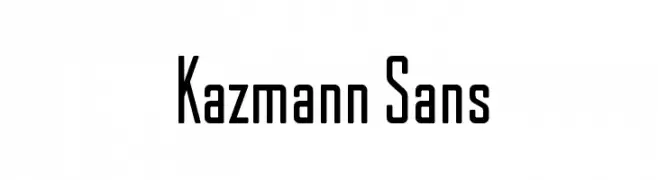 Kazmann Sans  font caratteri gratis