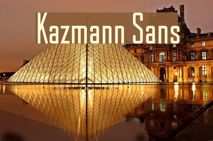Kazmann Sans Font examples