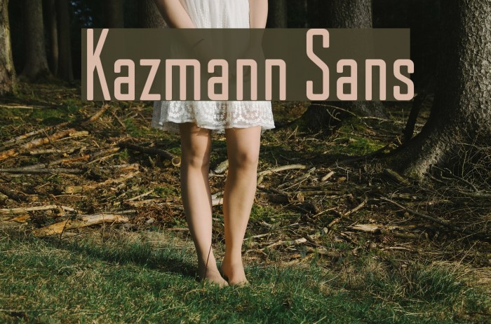 Kazmann Sans Font examples