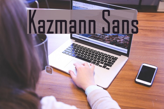Kazmann Sans Font examples